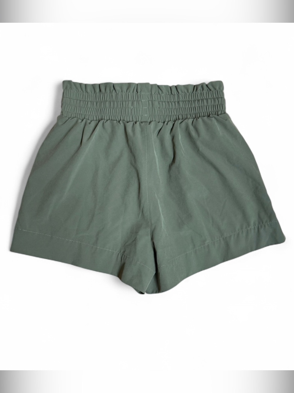 No Boundaries Women’s Paperbag Waist Hiking Shorts Green XS - Picture 6 of 6